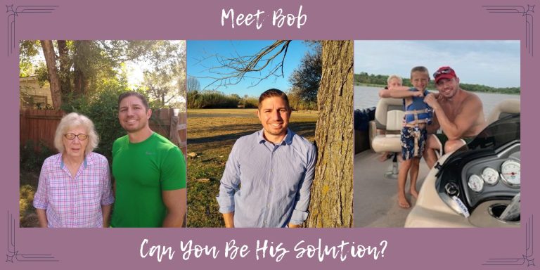 Meet Bob, can you be his solution?