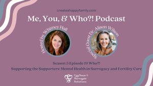 Who?! Supporting the Supporters: Mental Health in Surrogacy and Fertility Care