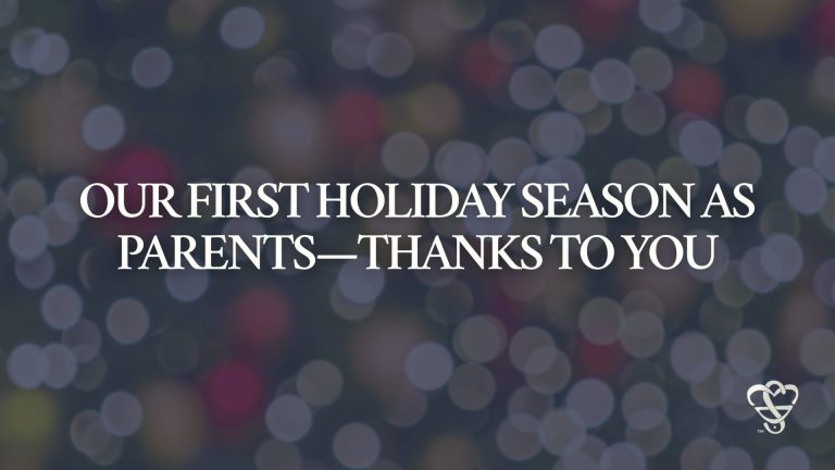 Our First Holiday Season as Parents—Thanks to You
